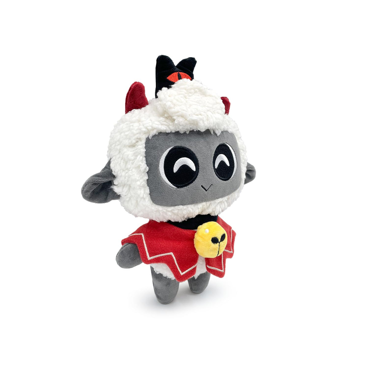 Youtooz Lamb plush with yellow bell accent enhances collectible charm