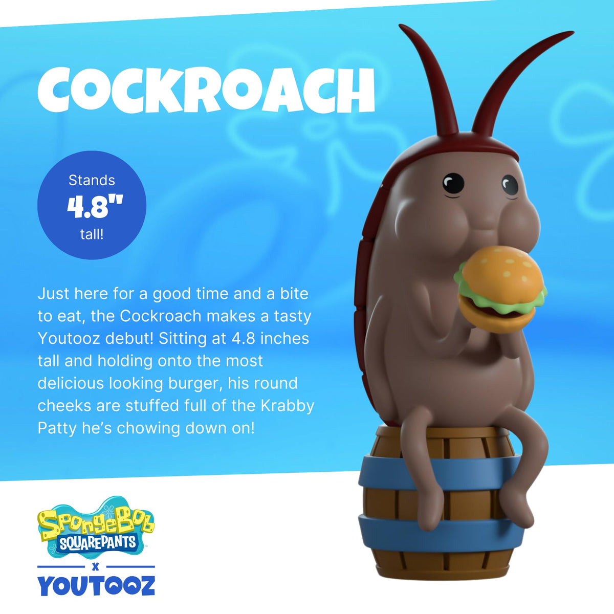 Youtooz Mr. Krabs figure side profile highlighting detailed sculpting