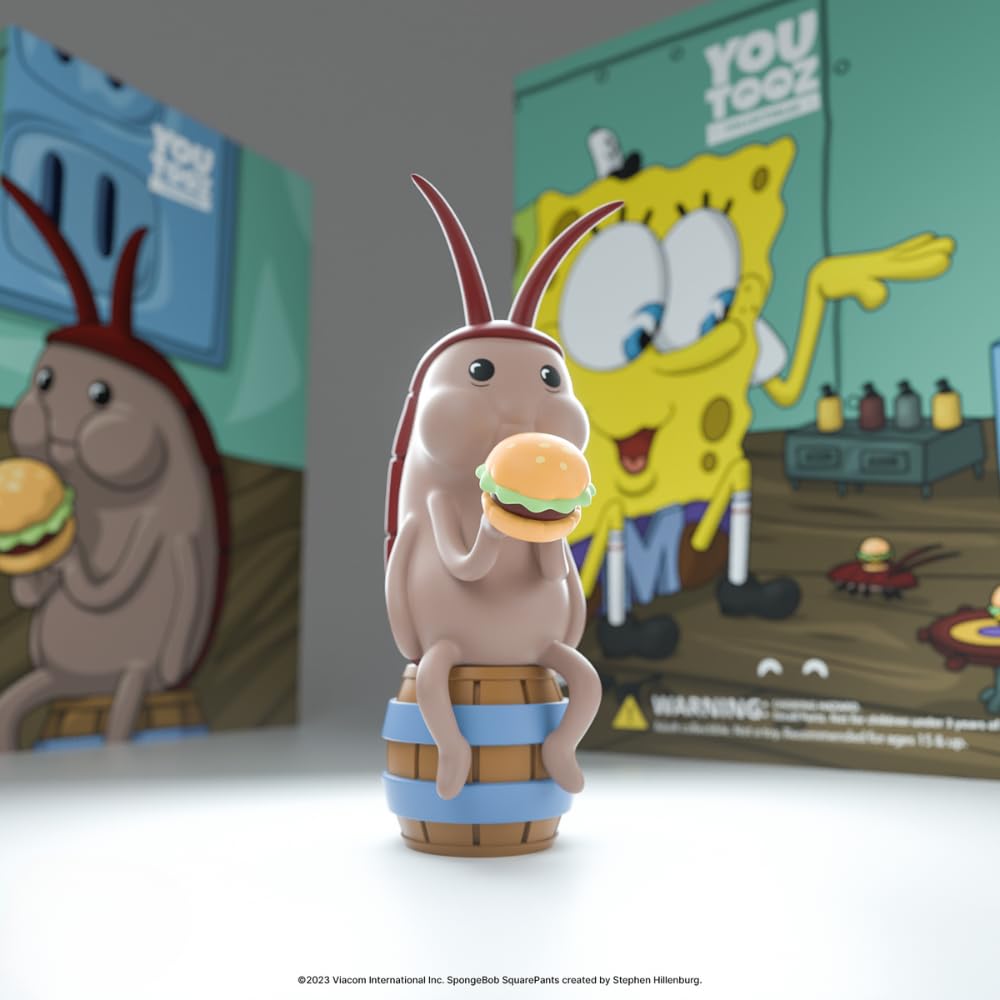 Youtooz Mr. Krabs outer sleeve and protective plastic display-ready