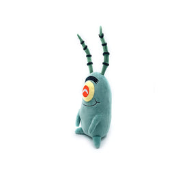 Youtooz Plankton face closeup plush, iconic eye detail.