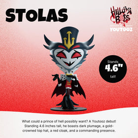 Youtooz Helluva Boss Stolas pose detail for shelf display.