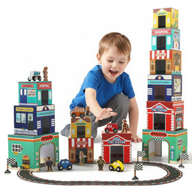 Youuys 3-in-1 sorting box set scene nesting promotes sorting play and fine motor skills.