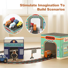 Youuys fire station scene nesting fosters storytelling and color recognition.