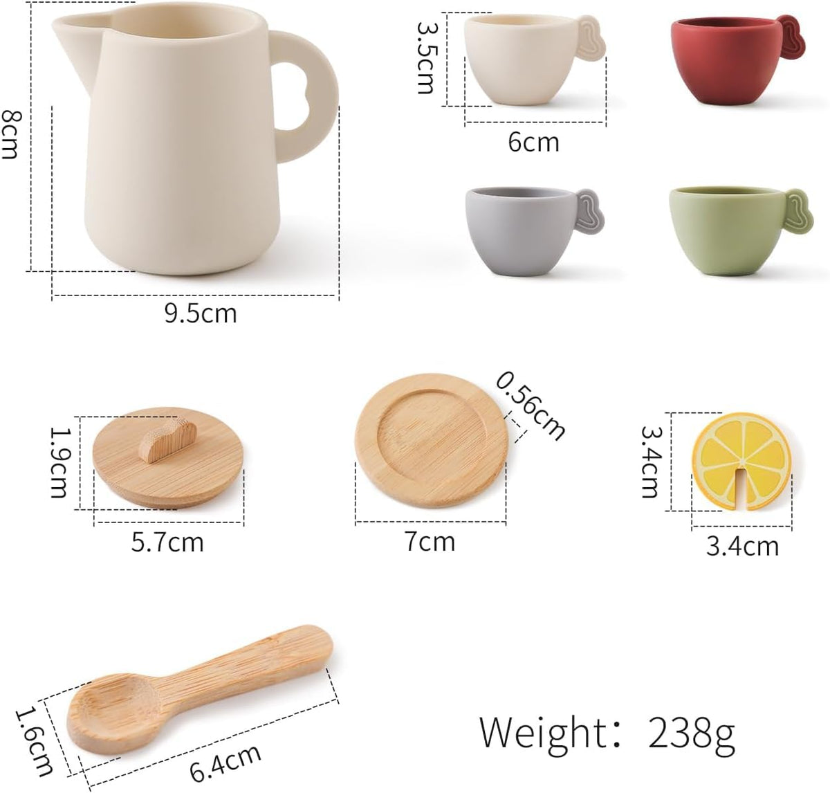 Youuys Enchanting Wooden Tea Party Set gift box adds gift ready appeal