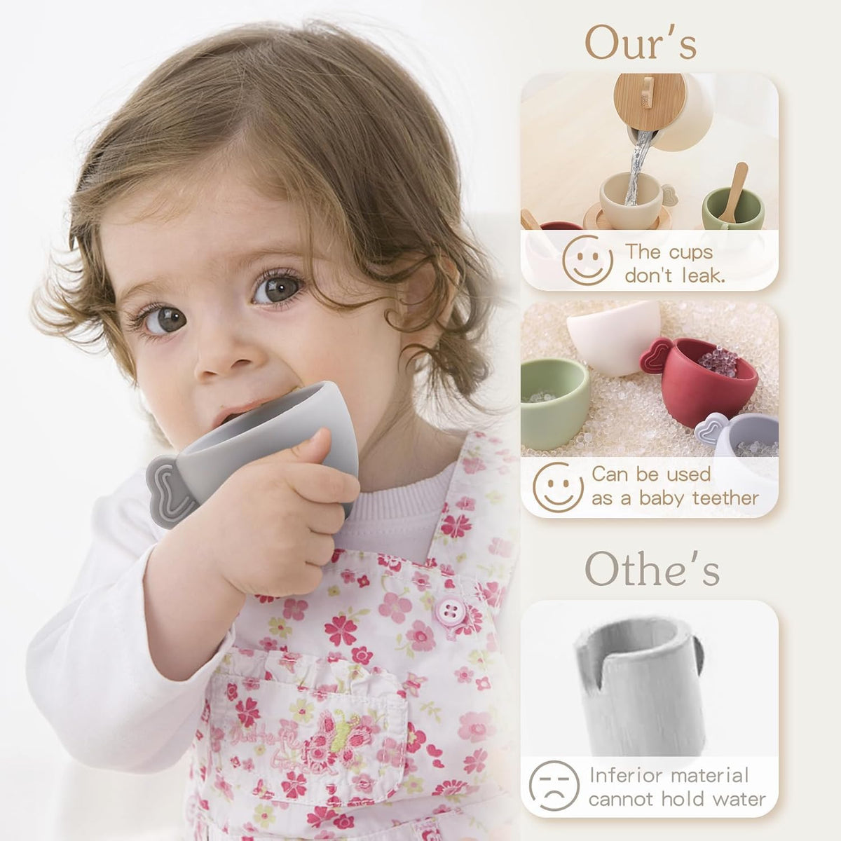 Youuys Enchanting Wooden Tea Party Set wooden spoons for safe stirring during play