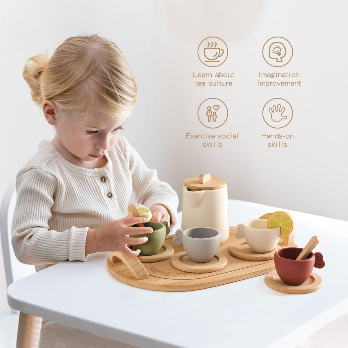 Youuys Montessori-inspired design supports role-play and social interaction