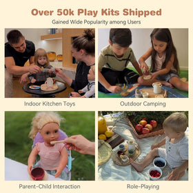 Youuys silicone teacups four-pack highlights shatter-resistant design for safe play