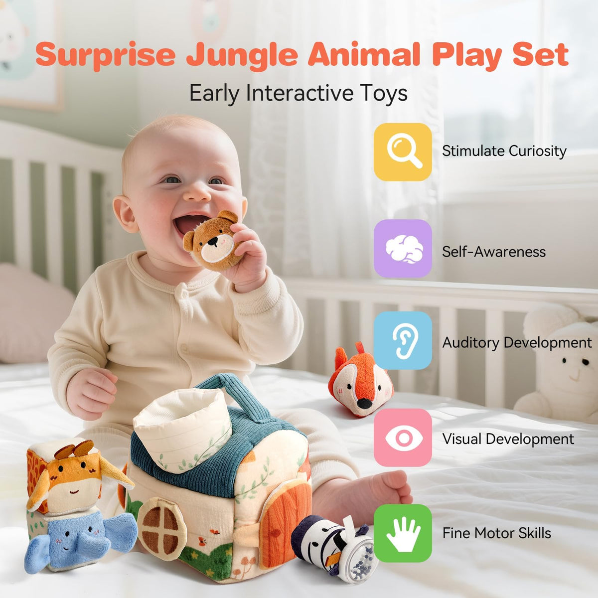 Youuys Travel Sensory Soft Barn Toy is fully hand-washable for easy cleaning.