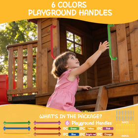 YOVXKAN indoor playroom setup featuring monkey bars as a climbing station