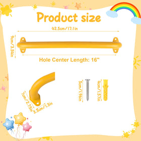 YOVXKAN 17.1-inch grip for stable climbing on kids' monkey bars