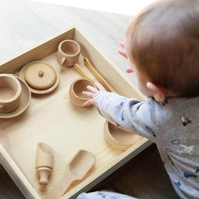 Yowlieu Montessori sensory bin cups and bowls for sorting play
