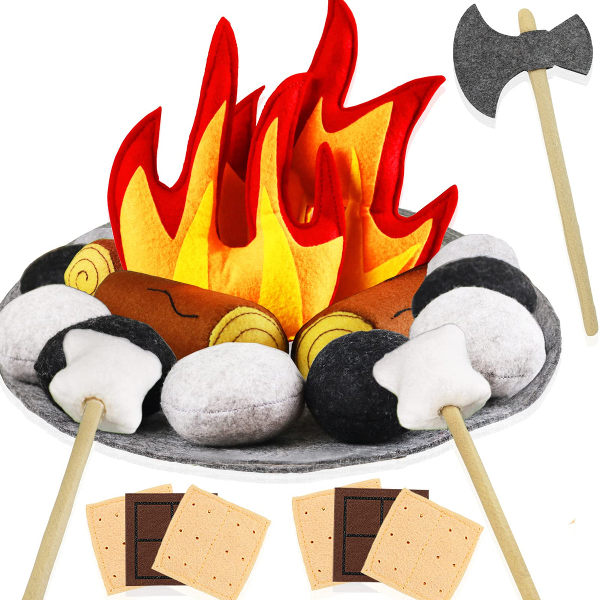 Yowlieu pretend campfire toy set sparks imaginative outdoor play for kids