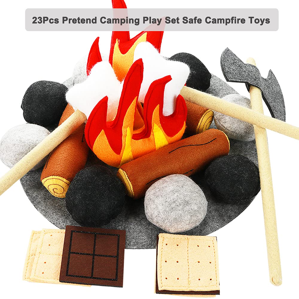 Yowlieu soft felt campfire material is safe and washable