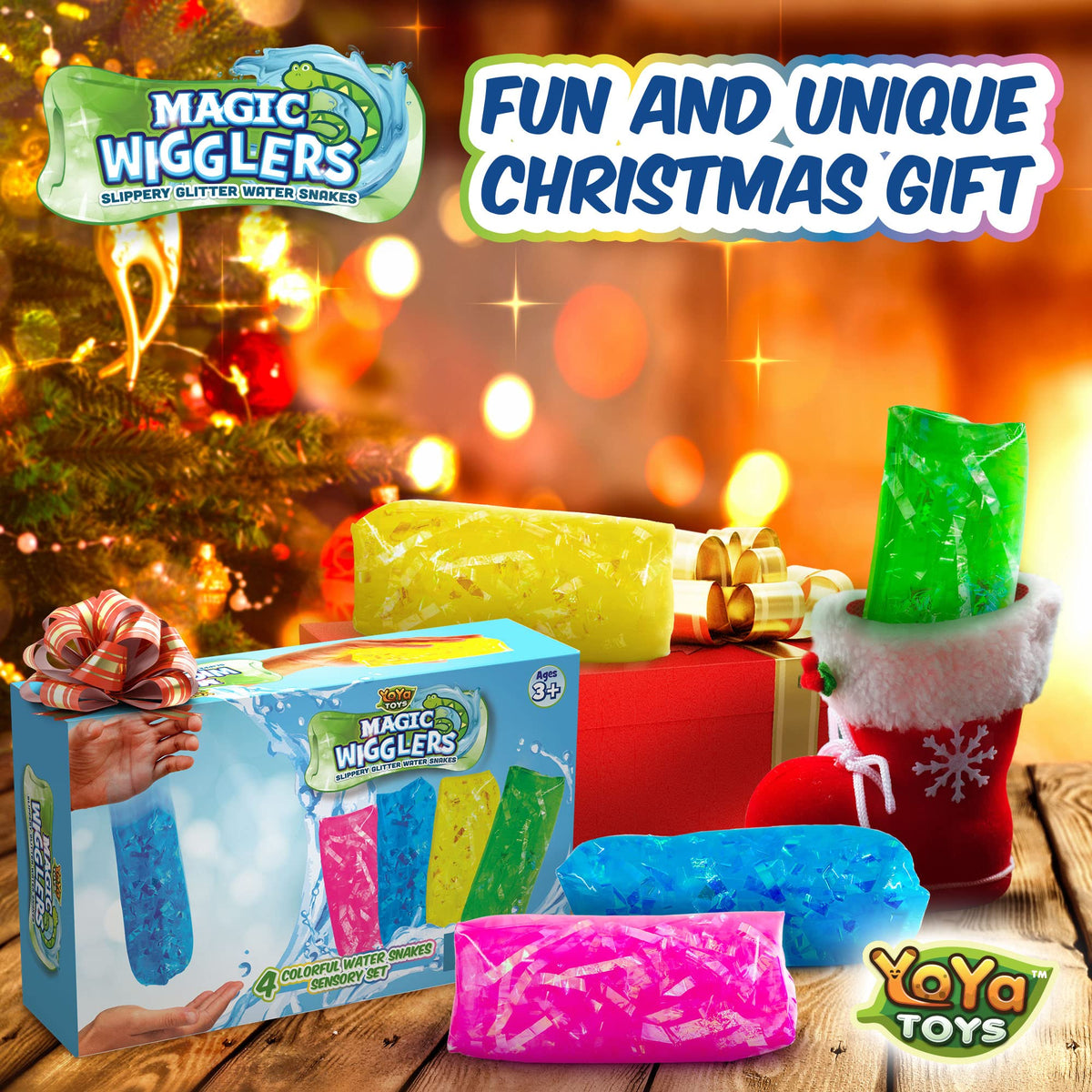 YoYa Toys water snake 4-pack close-up reveals jelly-filled texture
