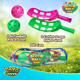 YoYa Toys Scoop Ball Set backyard games during a sunny afternoon