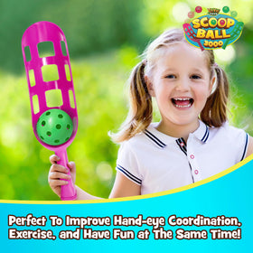 YoYo Toys Scoop Ball Set camping adventure with portable gear