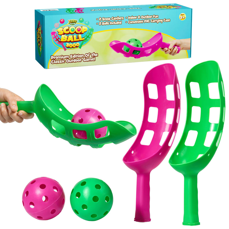 YoYa Toys Scoop Ball Set with two scoops for active outdoor play and skill-building