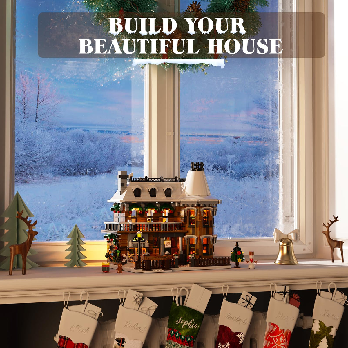 YOYBLOXY It's A Wonderful Life House bedroom and attic detail suitable for display.