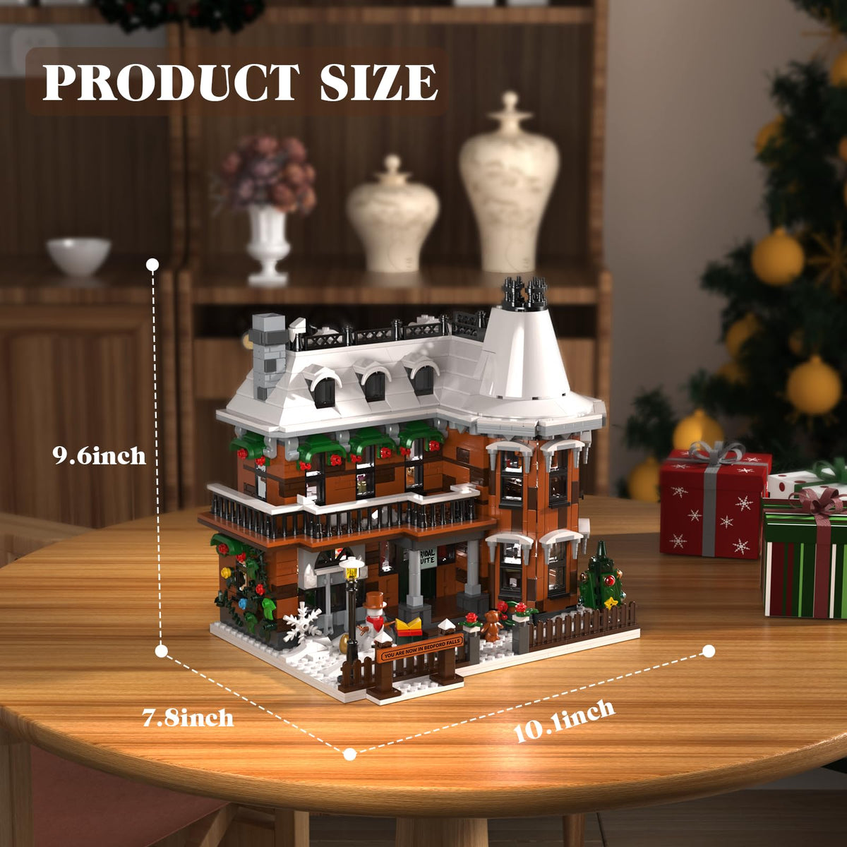 YOYBLOXY It's A Wonderful Life House LED light provides gentle illumination for evenings.