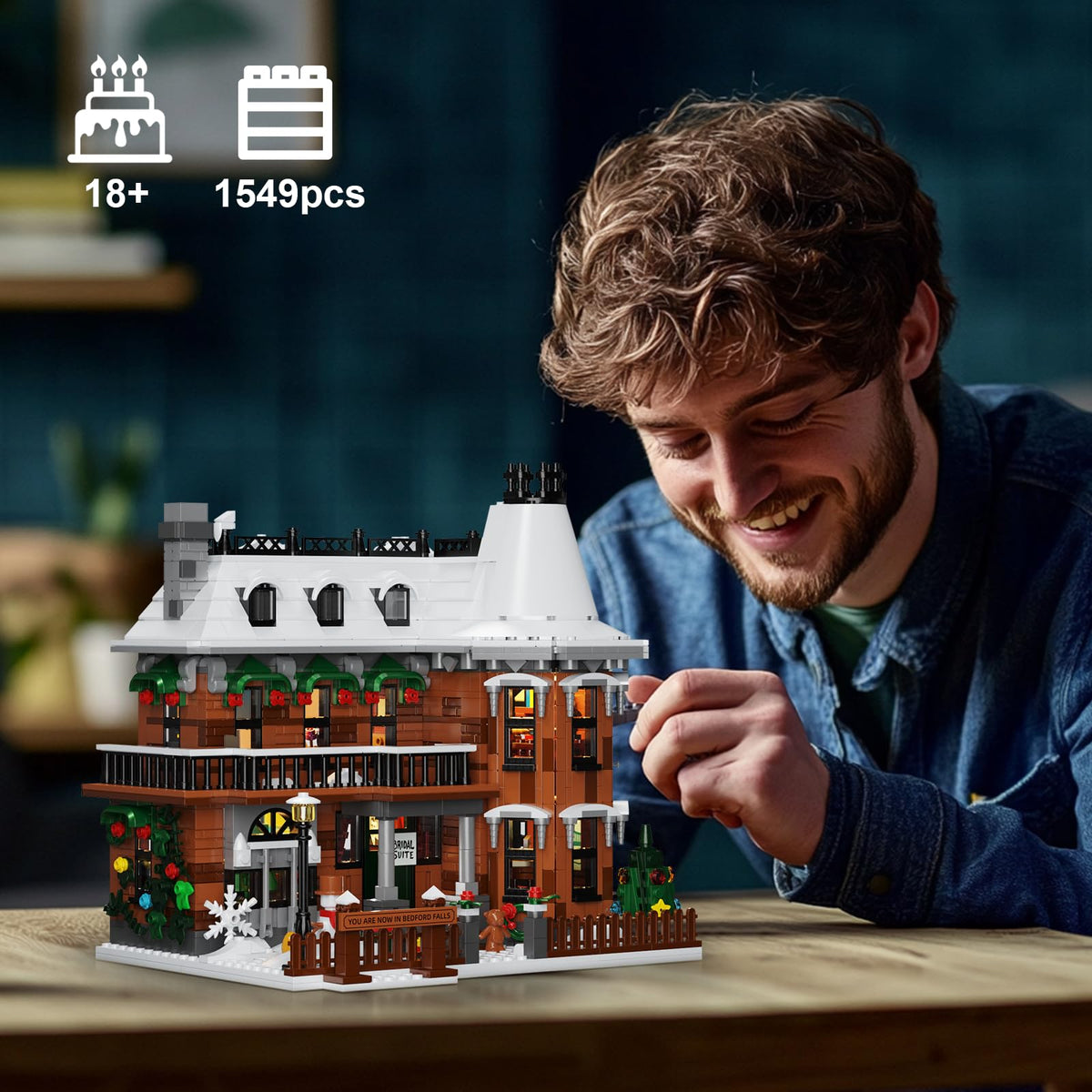 YOYBLOXY It's A Wonderful Life House packaging box keeps contents secure and ready.