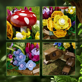 YOYBLOXY turtle back flowers and mushrooms add whimsical charm to any space