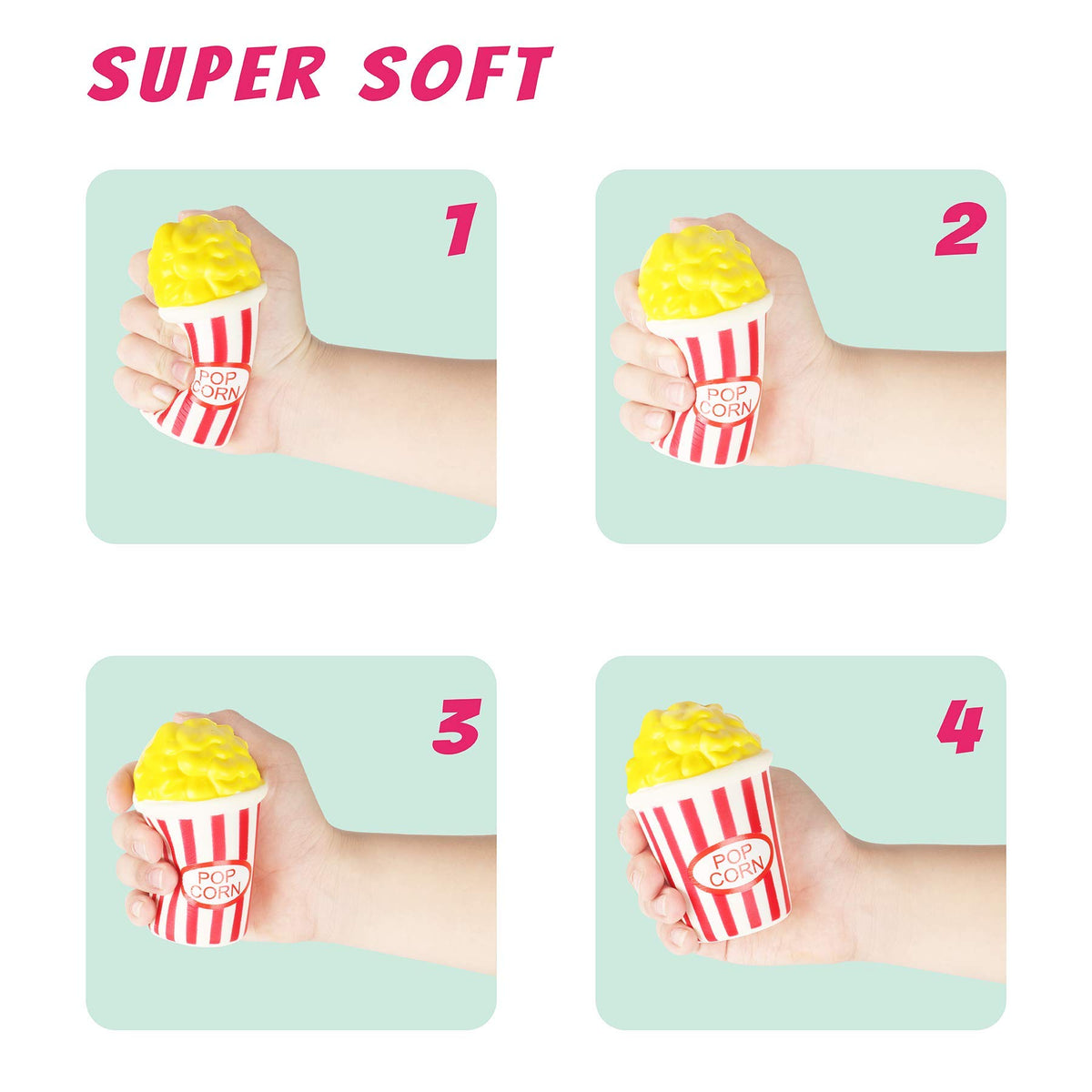 YOYI jumbo donut squishy great for mindful squeezing and party favors.