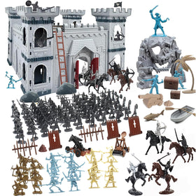 Yoyoom army men castle set figures for imaginative battles indoors.