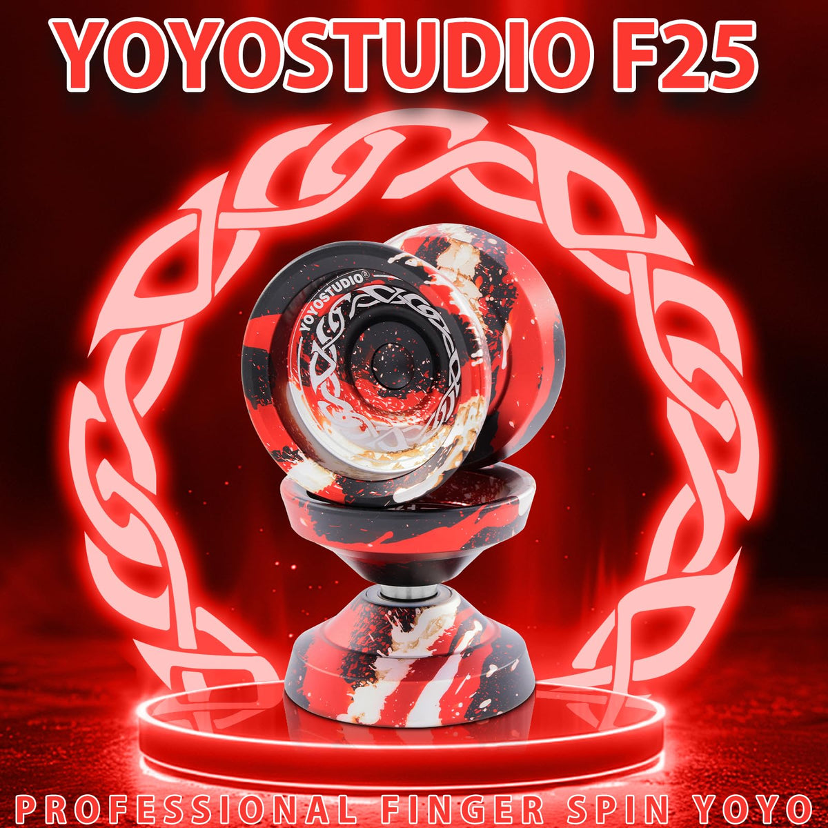 YOYOSTUDIO F25 butterfly shape improves control during spins