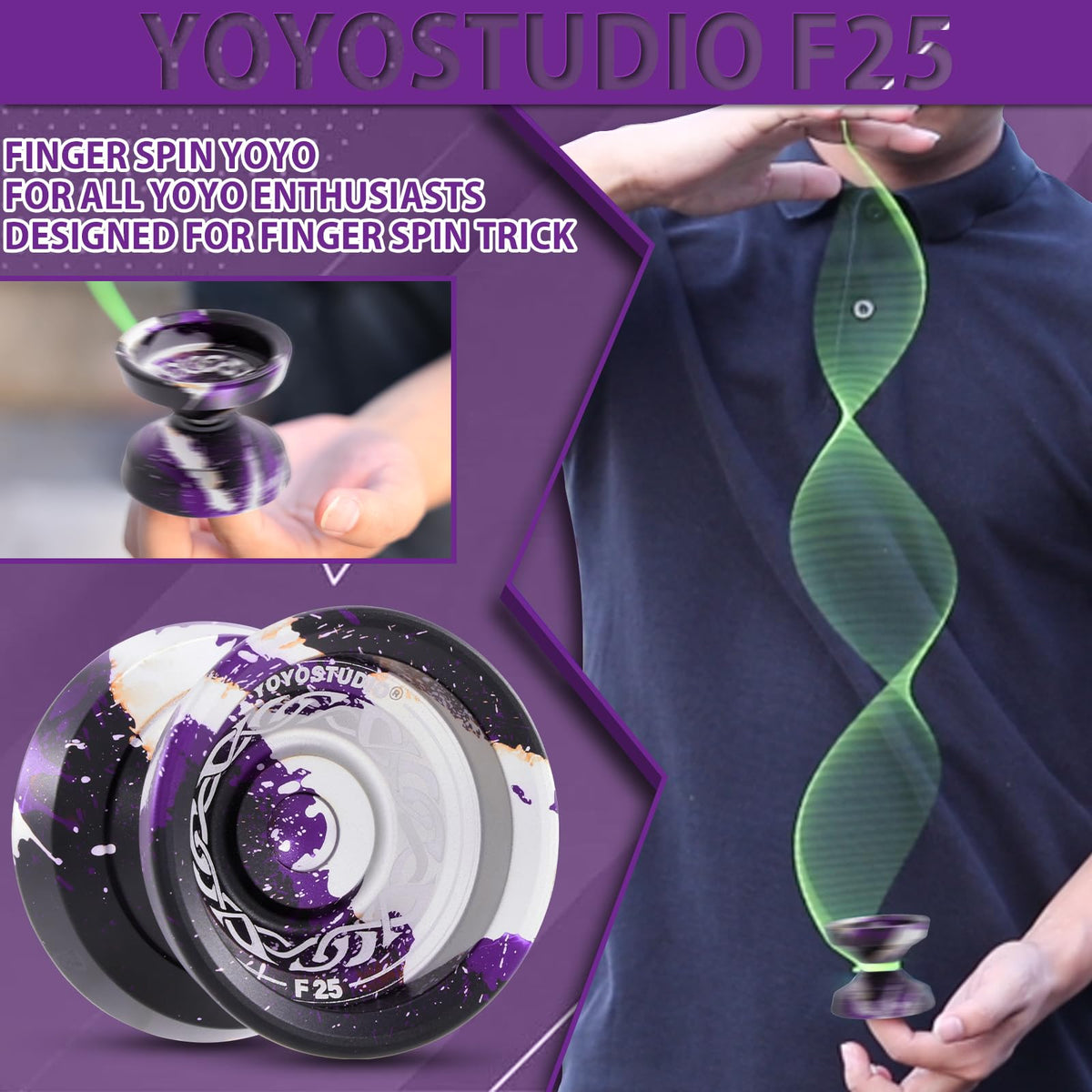 YOYOSTUDIO F25 metal build provides durable, stable play for practice.
