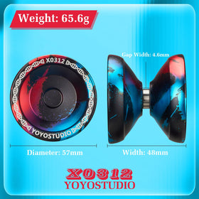 YOYOSTUDIO finger-spin hole design supports extended finger spins and control