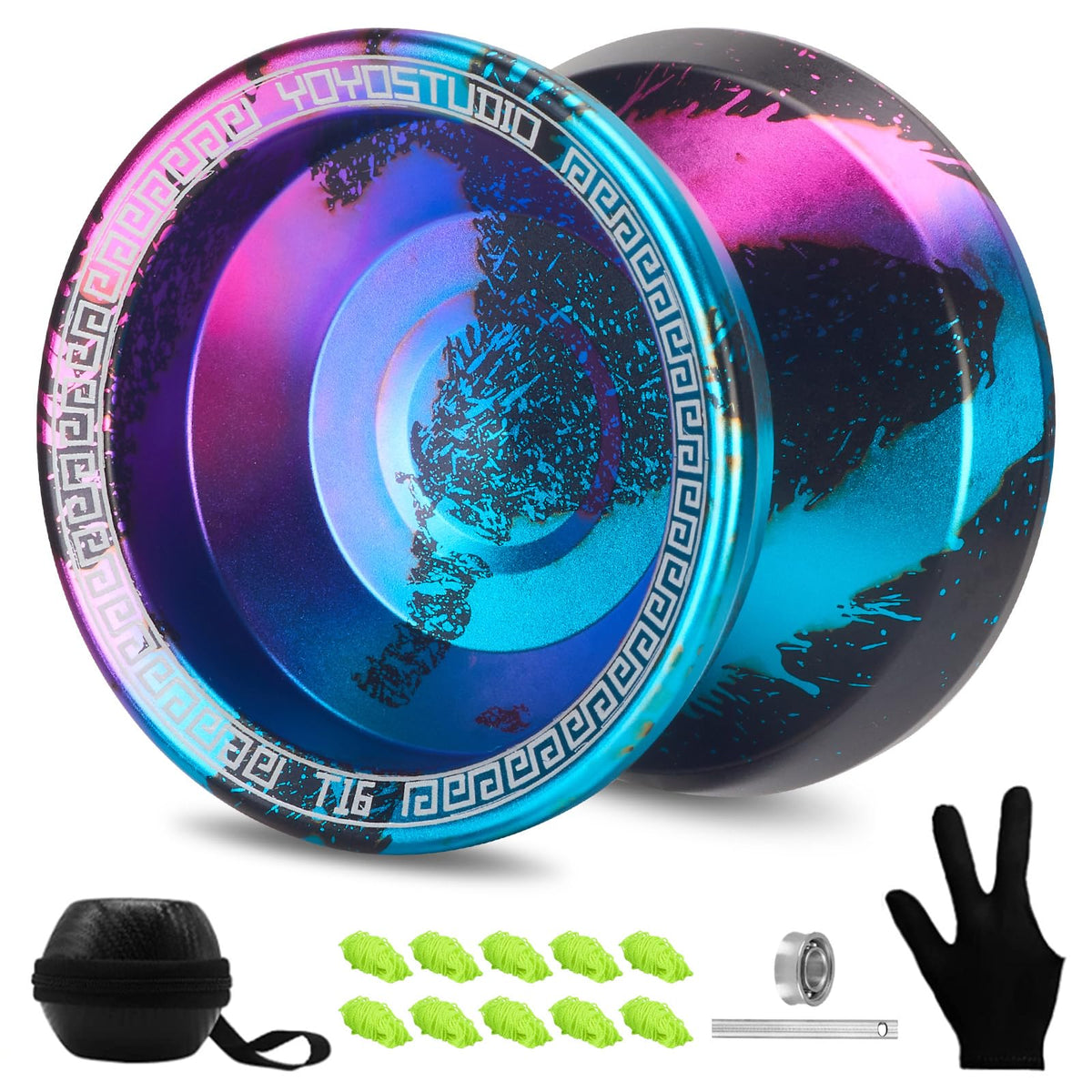 YOYOSTUDIO T16 dual-function yoyo ready for versatile tricks.