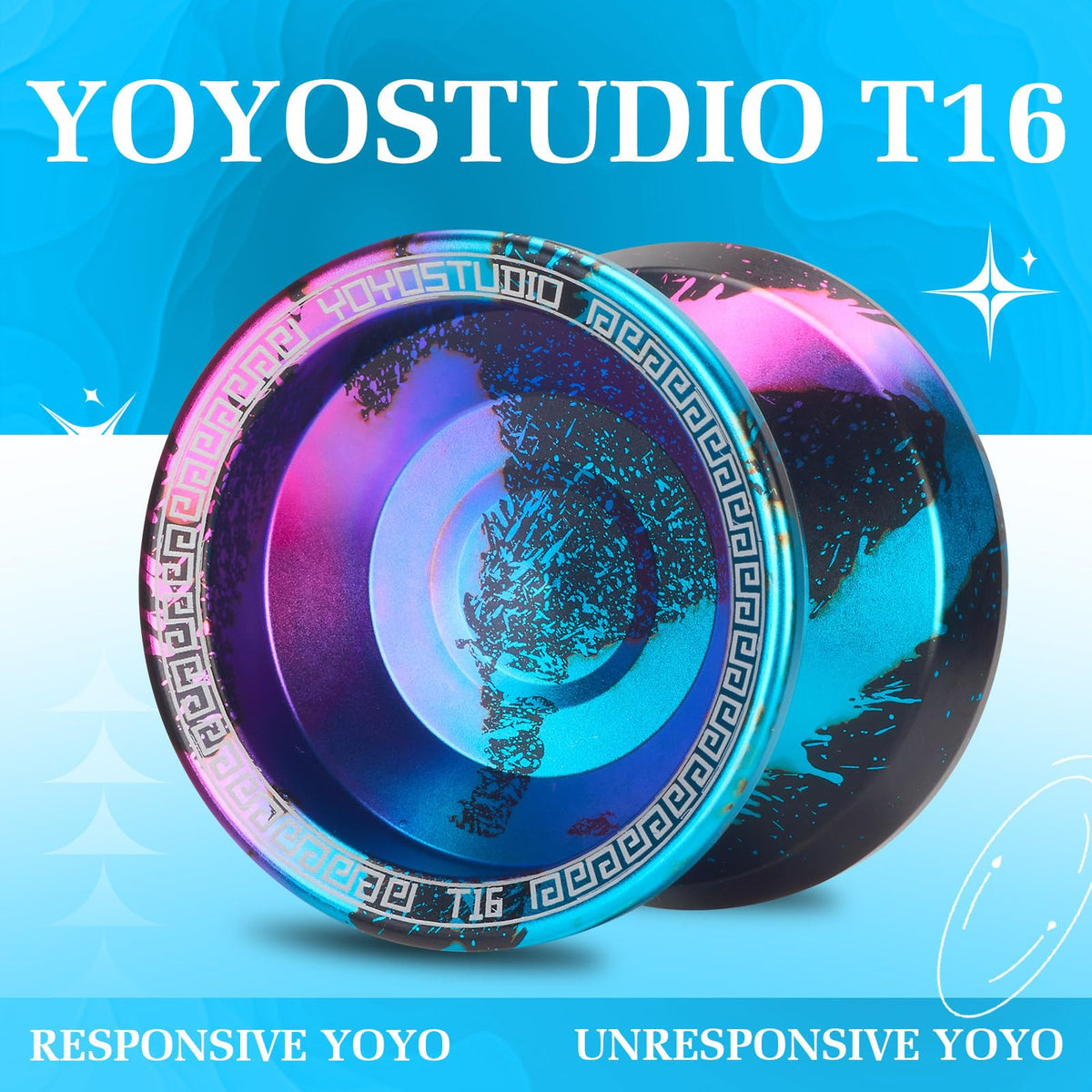 YOYOSTUDIO T16 fluorescent green strings for bright spins.