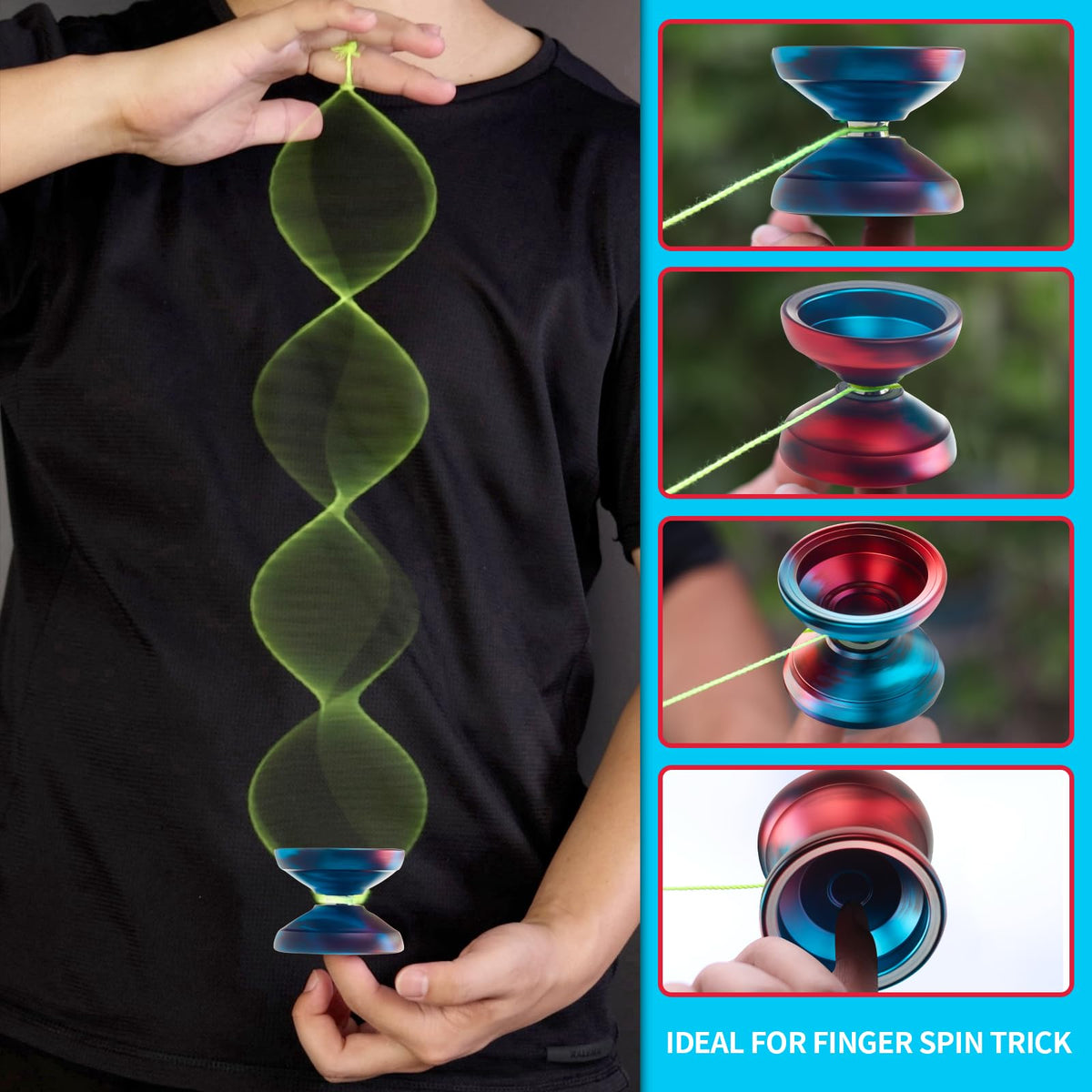 YOYOSTUDIO trick yoyo case and strings enables quick setup for practice