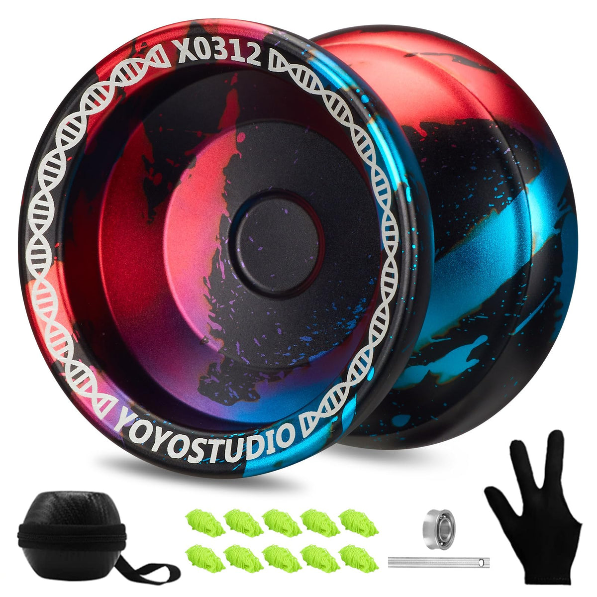 YOYOSTUDIO unresponsive yoyo front view showing premium metal body for smooth spins
