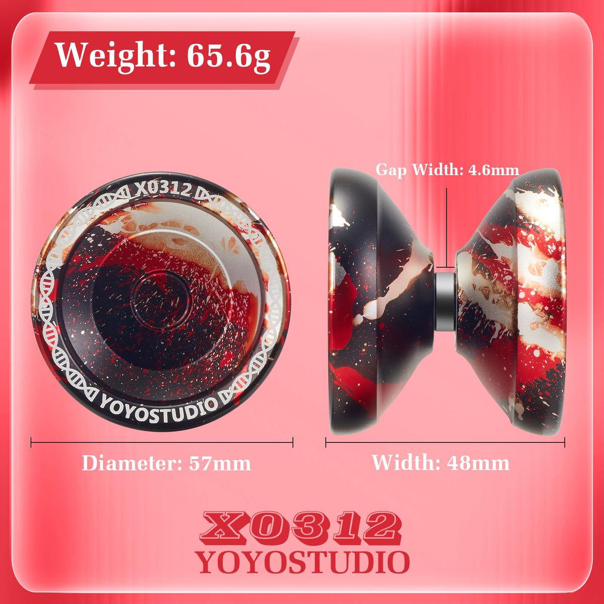 YOYOSTUDIO X0312 removal bearing tool for quick swaps.
