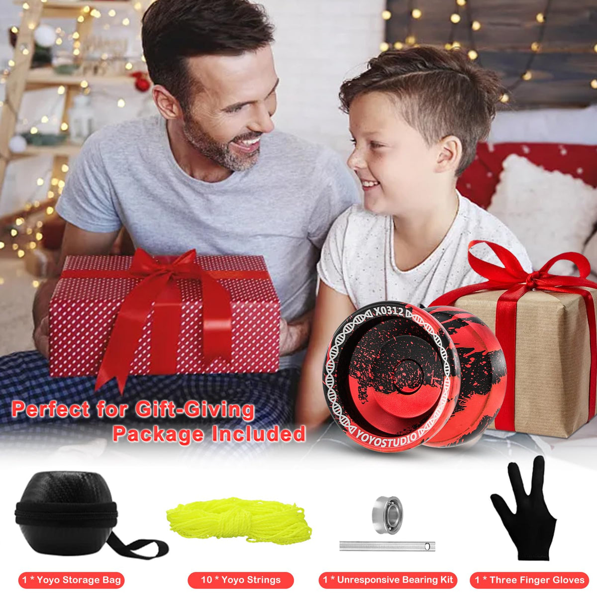 YOYOSTUDIO X0312 three-finger glove provides grip and protection.