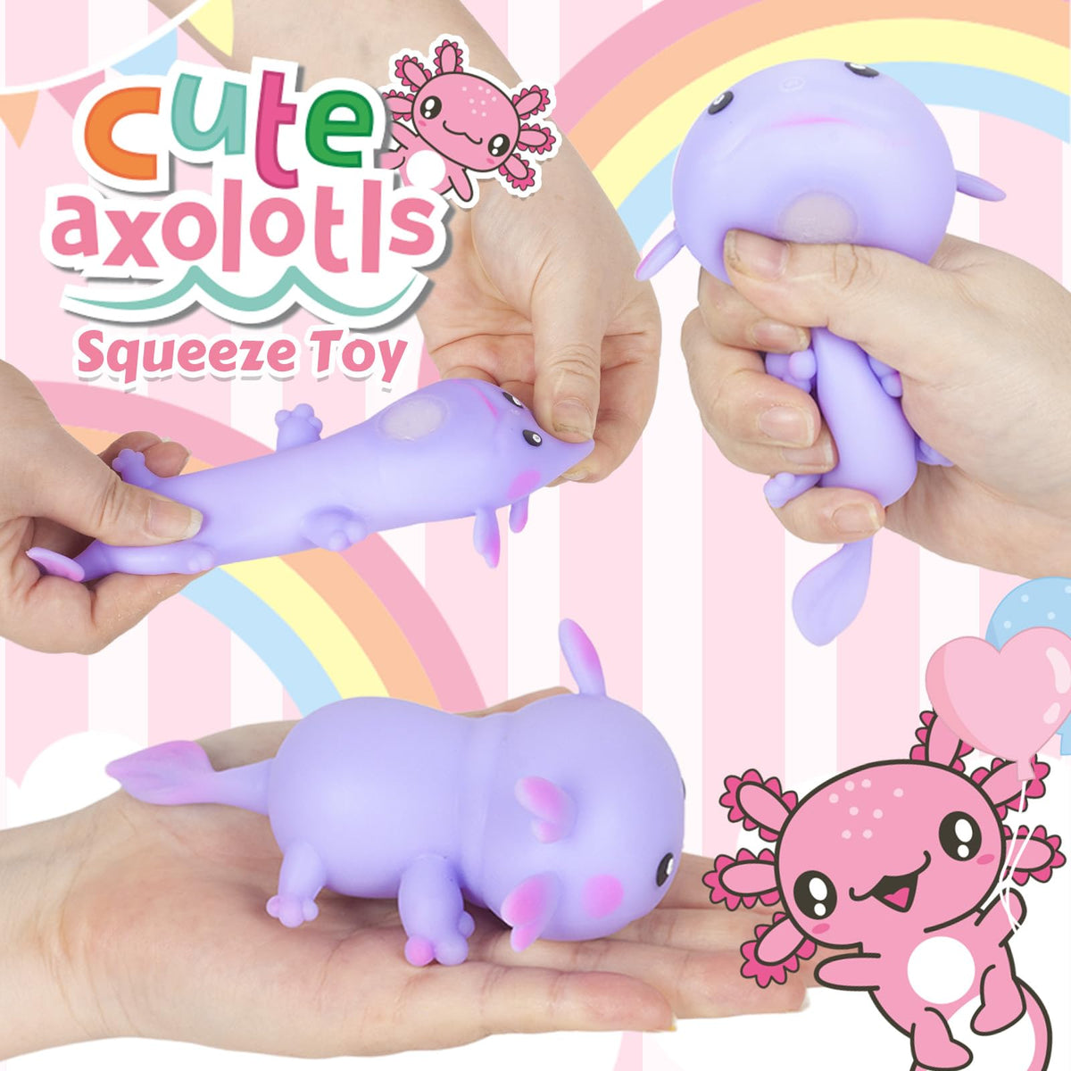 YOYTOO axolotl squeeze toy fun stress-relief for little hands