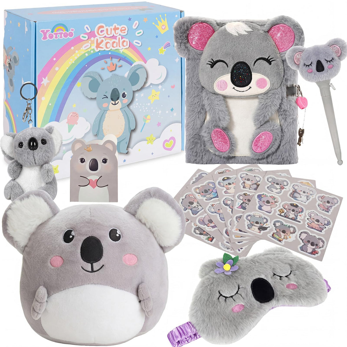 YOYTOO koala girls gift set box with plush and accessories for imaginative play