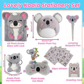 YOYTOO koala plush pillow for cozy naps and bedtime comfort