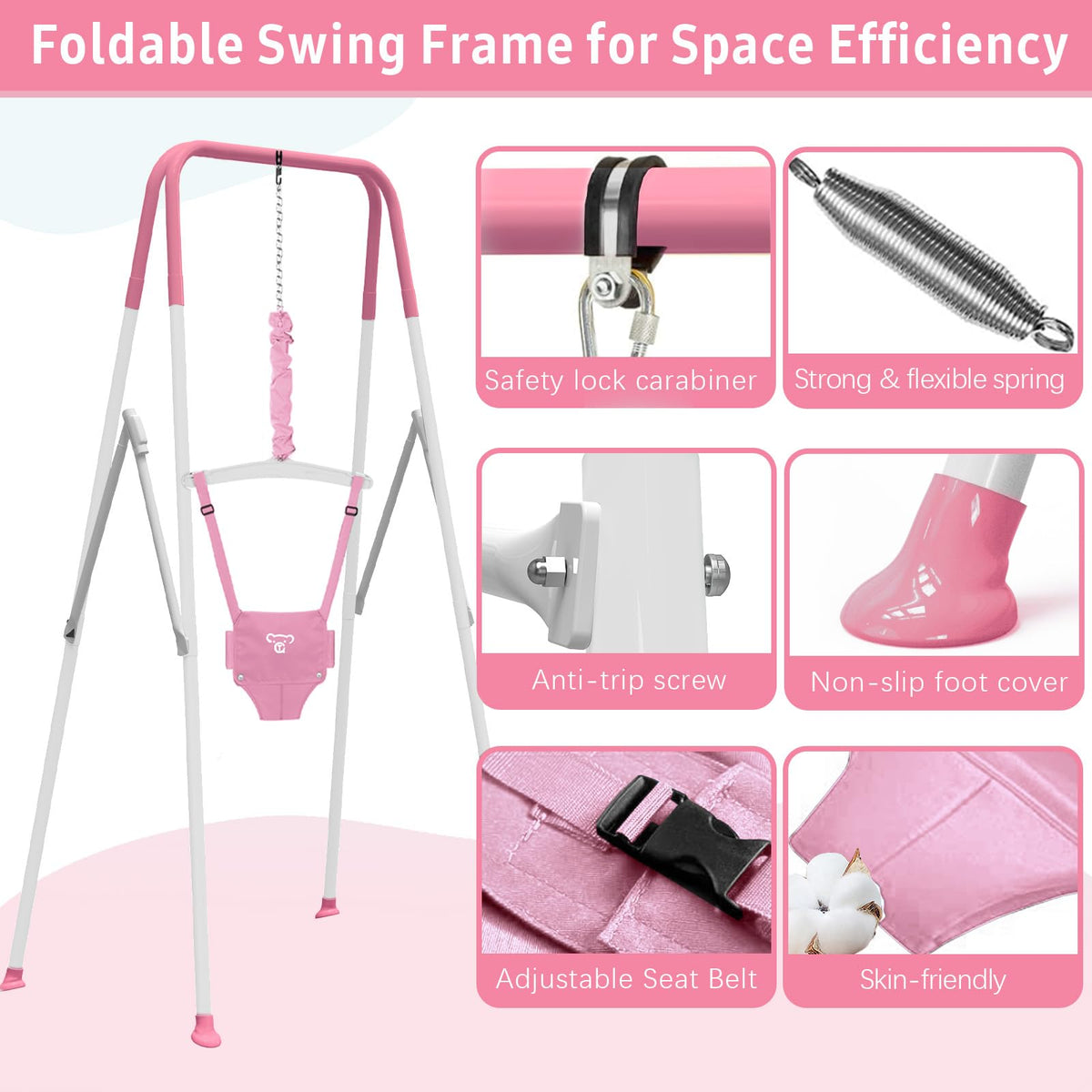 Yozoia safety-focused plastic and powder-coated metal for durable fun.