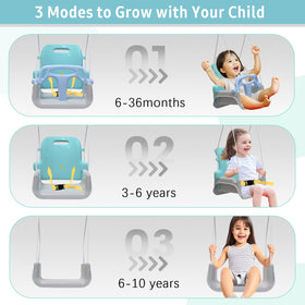 Yozoia toddler swing-secure seat in backyard setting.
