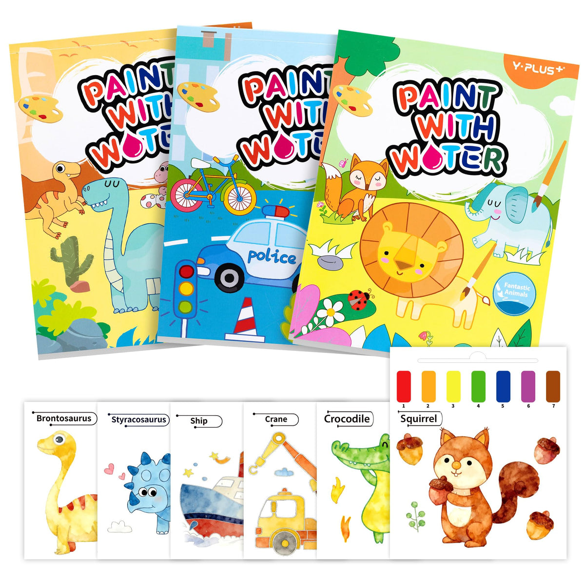 YPLUS Paint with Water book cover invites little artists to start mess-free painting
