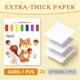 Tear-out pages simplify cleanup and sharing during craft time
