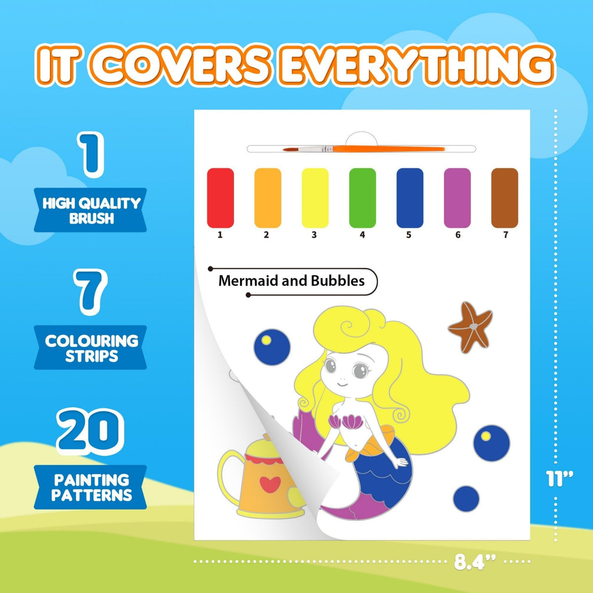 YPLUS tear out pages support easy coloring and sharing for kids.