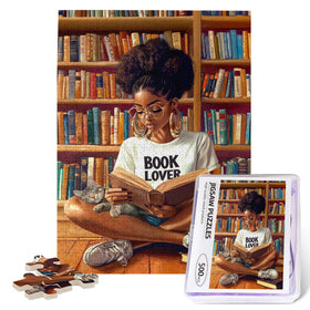 Yrivto African American puzzle 500 pieces portrait offers immersive family fun and decorative framing potential.
