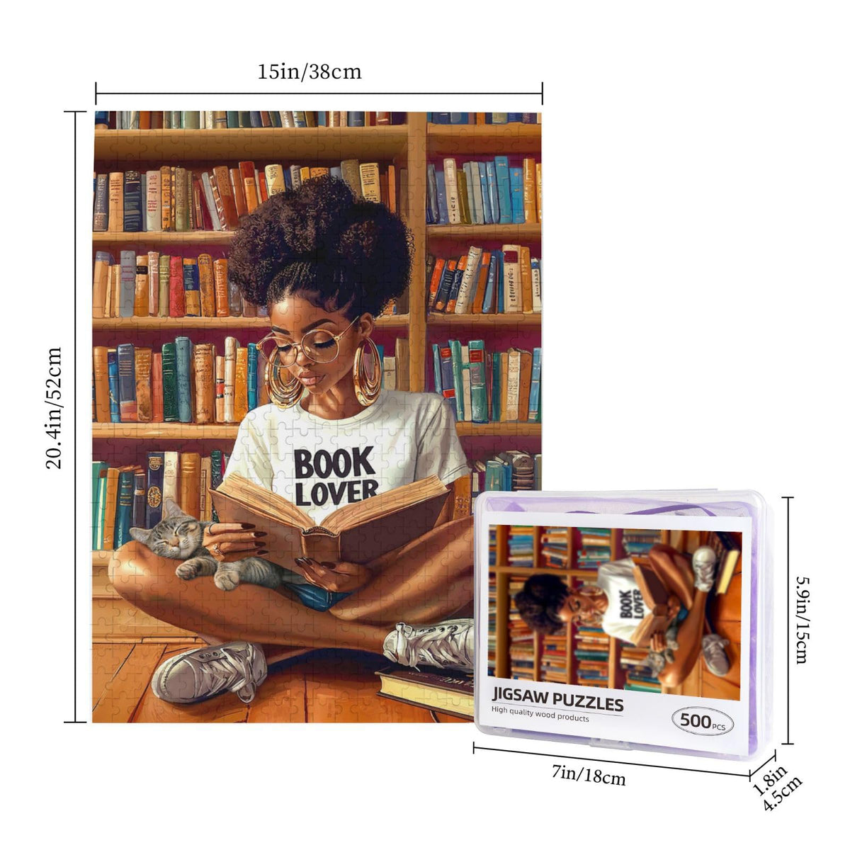 Yrivto Wooden puzzle art celebrates African American culture with durable pieces for lasting enjoyment.