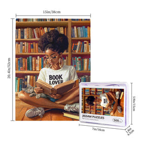 Yrivto Wooden puzzle art celebrates African American culture with durable pieces for lasting enjoyment.