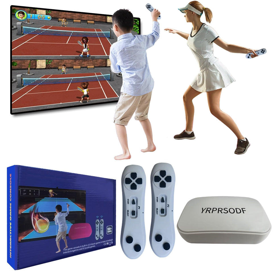 YRPRSODF TV game console with built-in 100+ games for family fun