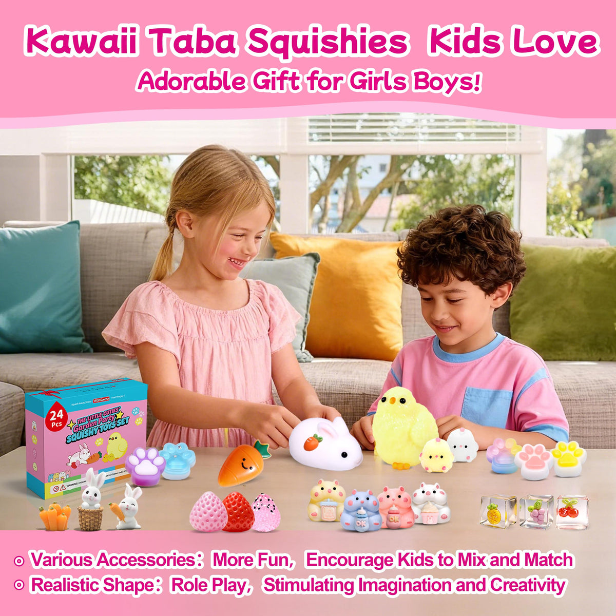 YRSDQueenA Taba bunny squishy on a keychain for portable sensory play