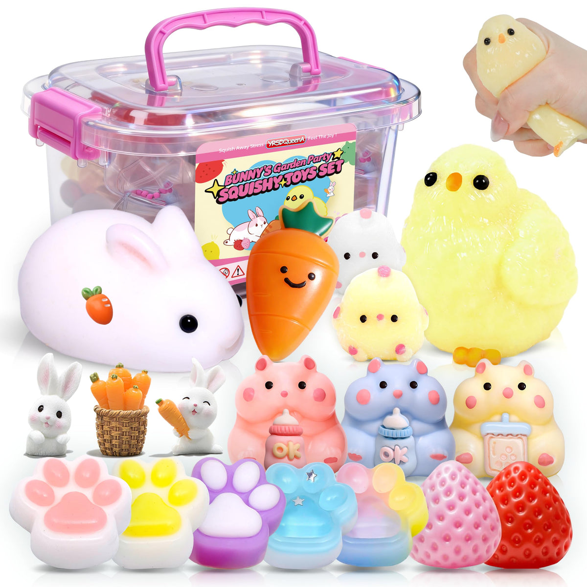 YRSDQueenA Taba Squishy Bunny – soft, portable toy for tactile play and imaginative scenes.